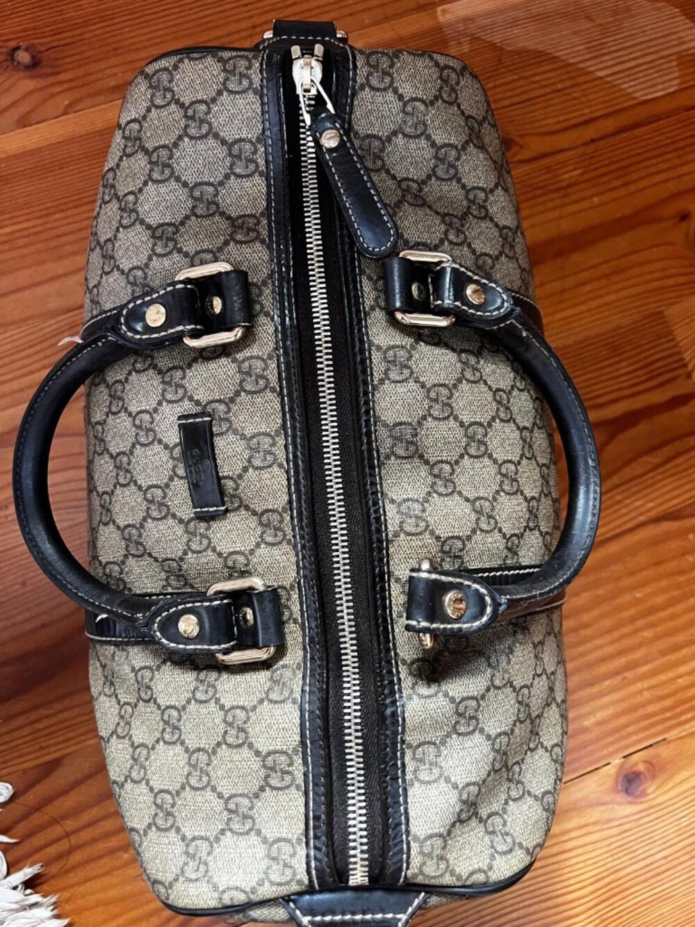 Gucci Boston Bag coated canvas Medium - Picture 2 of 11